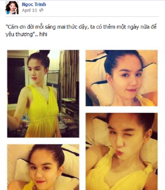 Ngọc Trinh 2013,nữ hoàng nội y,người mẫu Ngọc Trinh,Facebook sao