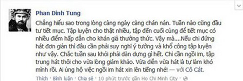 Cặp đôi hoàn hảo,Ca sĩ Minh Quân,Đàm Vĩnh Hưng,Phan Đình Tùng 2013,Danh hài Cát Phượng,Đạo diễn Lê Hoàng
