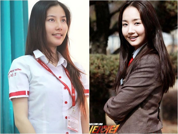 Park Min Young,Diễm My 9x,Sao giống nhau