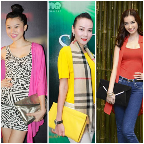 Mỹ nhân việt,Phụ kiện của sao việt,Túi nhỏ clutch,giày Christian Louboutin,túi xách Dior,huy hiệu Chanel,đồng hồ Rolex