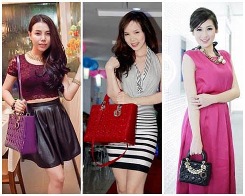 Mỹ nhân việt,Phụ kiện của sao việt,Túi nhỏ clutch,giày Christian Louboutin,túi xách Dior,huy hiệu Chanel,đồng hồ Rolex