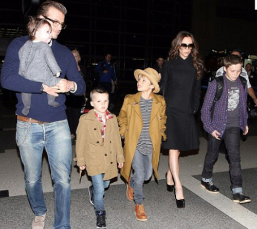 David Beckham,victoria beckham,Gia đình Beck,Brooklyn,Romeo,Harper