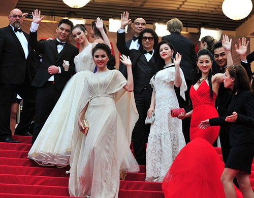 Liên hoan phim Cannes 2013,Thảm đỏ Cannes,Lý Nhã Kỳ,Vân Trang,Khương Ngọc,Maya,