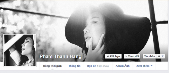 Thanh hằng 2013,Siêu mẫu thanh hằng,Facebook sao việt