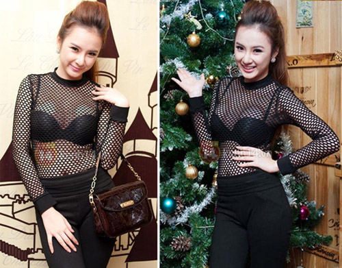 Thời trang sao việt,Mỹ nhân việt,Thời trang sao,Áo lưới,Elly Trần,Angela Phương Trinh,Quế vân