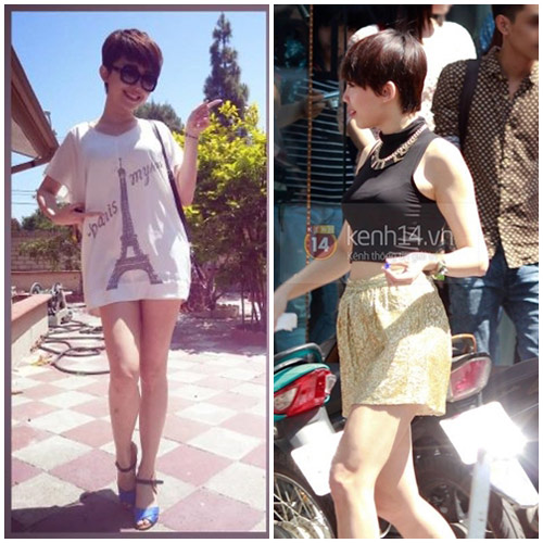 Thời trang sao,Ca sĩ Tóc Tiên,Thời trang đường phố
