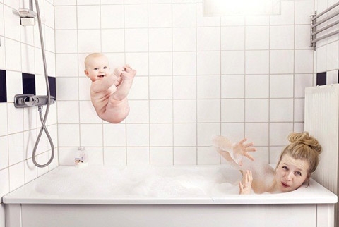 Bộ ảnh thú vị,Tình cảm gia đình,tình cảm cha con