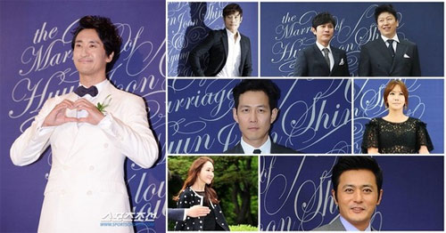 Đám cưới sao,Tăng Thanh Hà,Jennifer Phạm,Đan Trường,Lee Byung Hun,Jang Dong Gun