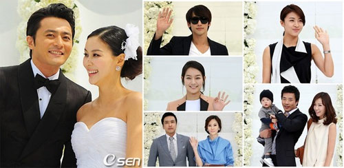 Đám cưới sao,Tăng Thanh Hà,Jennifer Phạm,Đan Trường,Lee Byung Hun,Jang Dong Gun
