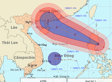 Siêu bão,Bão giật cấp 17,Bão trên biển đông
