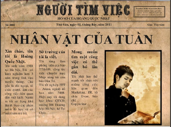 giới thiệu bản thân,Hồ sơ xin việc,Lối sống trẻ