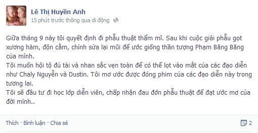 Bà Tưng phẫu phuật giống Phạm Băng Băng,bà Tưng phẫu thuật,Lê Thị Huyền Anh