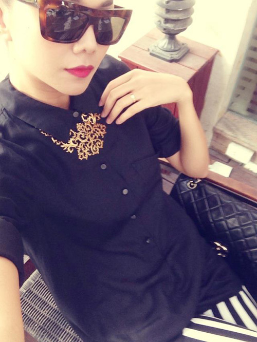 Siêu mẫu Thanh Hằng,Thanh Hằng 2013,Kính râm