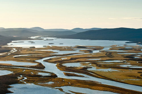 Sông Rapa ở Thụy Điển,du lịch nước ngoài,vùng Norrbotten County,Thụy Điển,cảnh quan