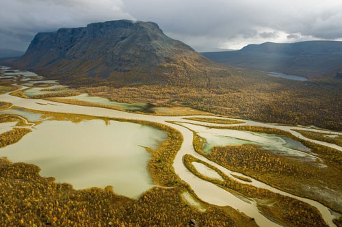 Sông Rapa ở Thụy Điển,du lịch nước ngoài,vùng Norrbotten County,Thụy Điển,cảnh quan