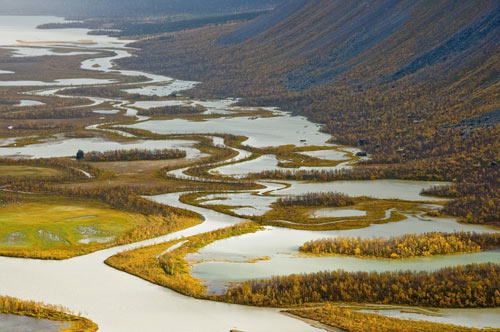 Sông Rapa ở Thụy Điển,du lịch nước ngoài,vùng Norrbotten County,Thụy Điển,cảnh quan