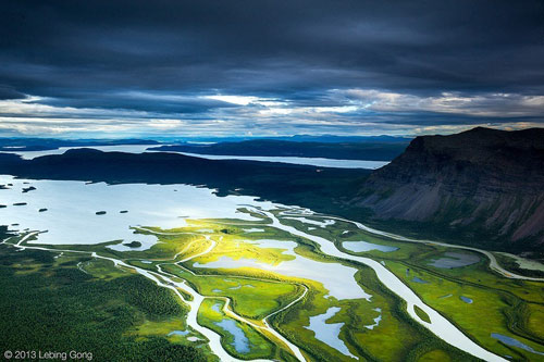 Sông Rapa ở Thụy Điển,du lịch nước ngoài,vùng Norrbotten County,Thụy Điển,cảnh quan
