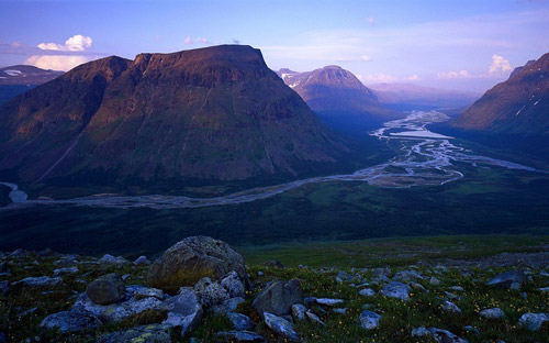 Sông Rapa ở Thụy Điển,du lịch nước ngoài,vùng Norrbotten County,Thụy Điển,cảnh quan