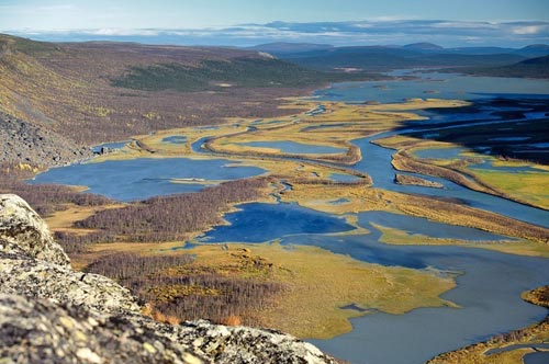 Sông Rapa ở Thụy Điển,du lịch nước ngoài,vùng Norrbotten County,Thụy Điển,cảnh quan