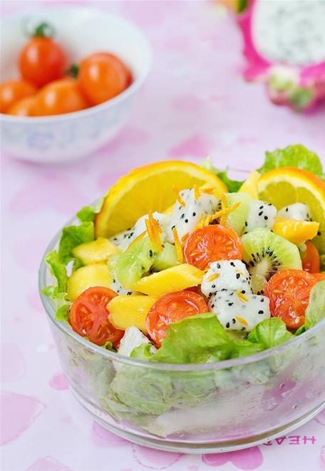 Món ăn ngon,Salad Bơ,Salad Hoa quả