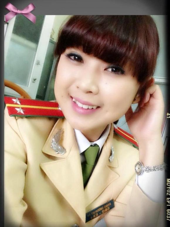 Nữ sinh xinh đẹp,Nữ sinh cảnh sát giao thông,nữ cảnh sát giao thông