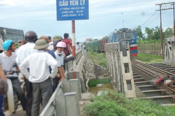 Tai nạn,tai nạn tàu hỏa,tàu hỏa tông xác người vắt qua đường sắt