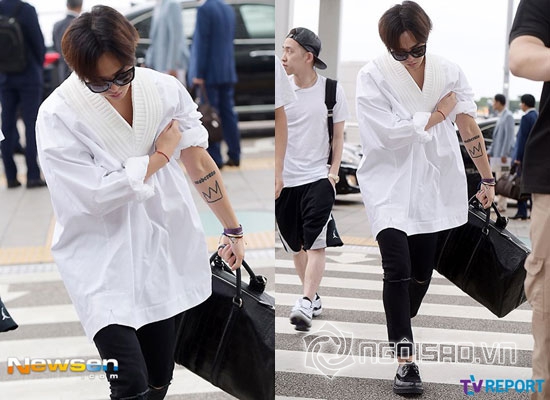 thời trang sân bay của G-Dragon,G-Dragon gây chú,G-Dragon (Big Bang),ông hoàng thời trang,style của sao Hàn,áo lạ
