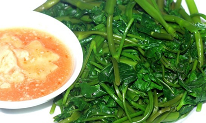 Ngộ độc,ngộ độc ăn rau muống,rau muống chấm chao