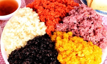 Lá cẩm,lá cẩm nấu xôi ngũ sắc,15000 đồng/kg lá cẩm