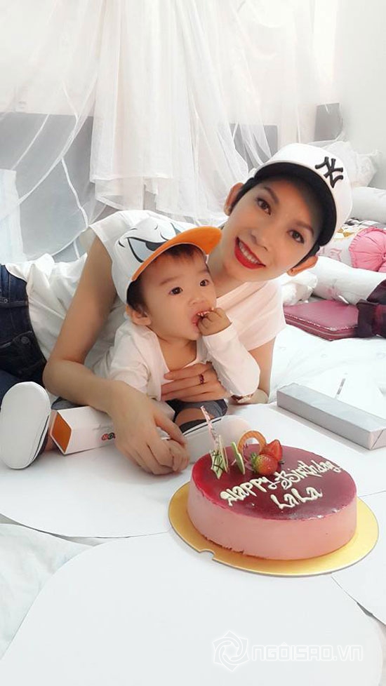 Xuân Lan,bé Thỏ,con gái Xuân Lan,bé Thỏ bị kiến đốt phỏng da,mẹ con siêu mẫu Xuân Lan đón sinh nhật