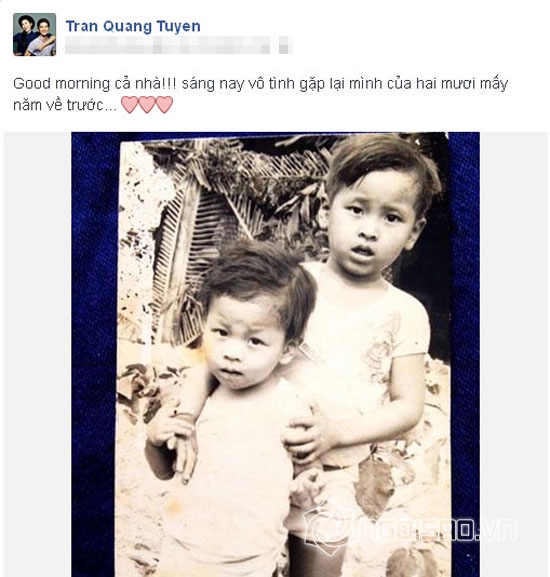 Tăng Thanh Hà,quản lý của Tăng Thanh Hà,Quang Tuyến,ảnh thời thơ ấu của Quang Tuyến