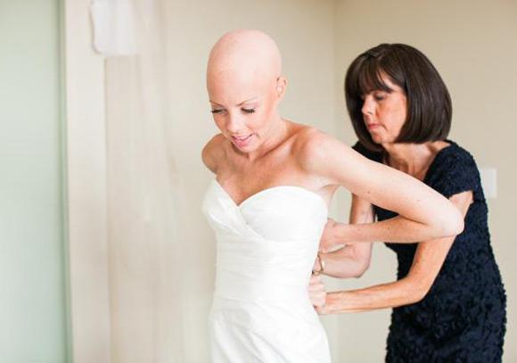 Đám cưới,đám cưới cô dâu bị ung thư,xúc động đám cưới cô dâu bị ung thư