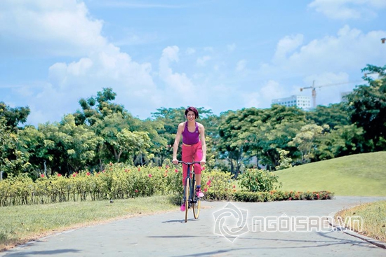 Trang Khàn, Trang Trần, Trang Khàn đẹp lạ, Trang Khàn đạp xe đạp, Trang Khàn 2014