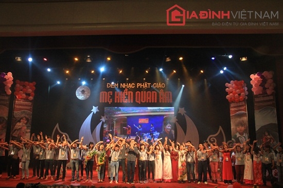 đêm nhạc từ thiện Phật giáo, Trung tâm Văn hóa Nghệ thuật Âu Cơ, đêm nhạc Phật giáo mùa Vu lan báo hiếu, quỹ từ tiện, xây nhà bán trú, học sinh vùng cao