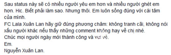 Xuân Lan,Vietnam's Next Top Model 2014,casting,Xuân Lan xin lỗi fans,ném đá