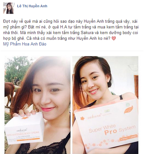 Làm trắng da, Kem tắm trắng, Tắm trắng an toàn, Mỹ phẩm Sakura