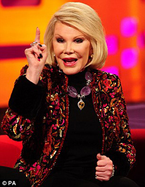 Joan Rivers qua đời,sao Hollywood phẫu thuật,danh hài Joan Rivers,biến chứng phẫu thuật cuống họng