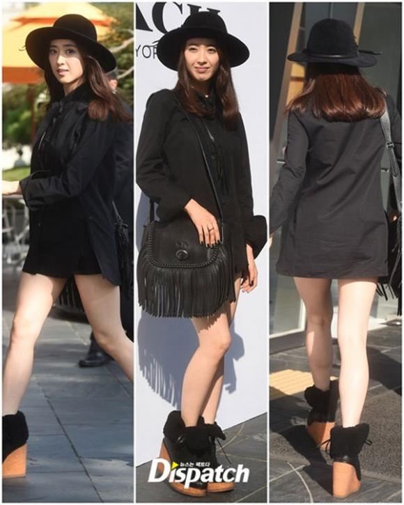 nữ diễn viên kim min jung,sao hàn,kim min jung style giấu quần,sao hàn khoe cặp đùi mật ong
