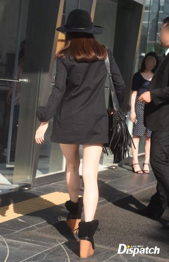 nữ diễn viên kim min jung,sao hàn,kim min jung style giấu quần,sao hàn khoe cặp đùi mật ong