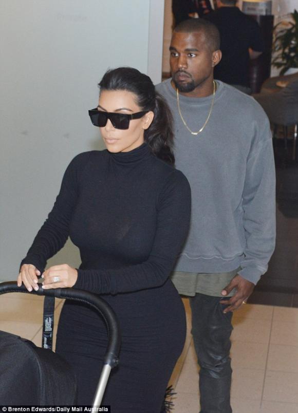 Kim Kardashian, Kim siêu vòng ba, Kanye West, North West