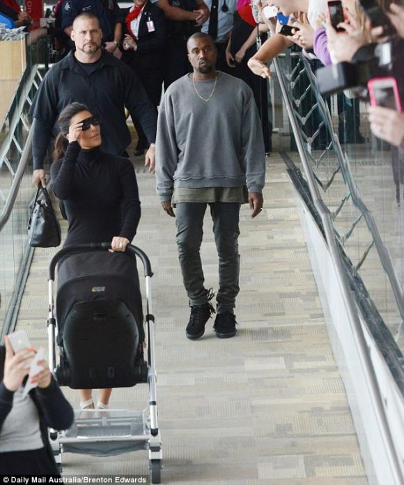 Kim Kardashian, Kim siêu vòng ba, Kanye West, North West