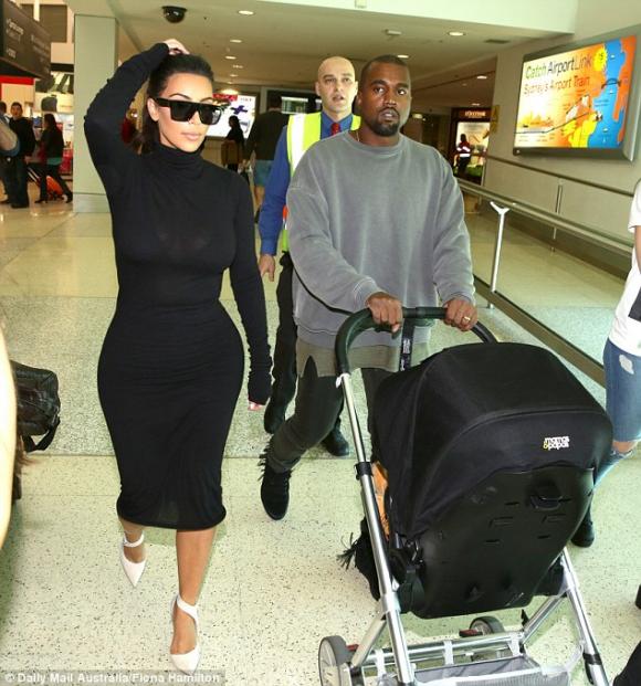 Kim Kardashian, Kim siêu vòng ba, Kanye West, North West