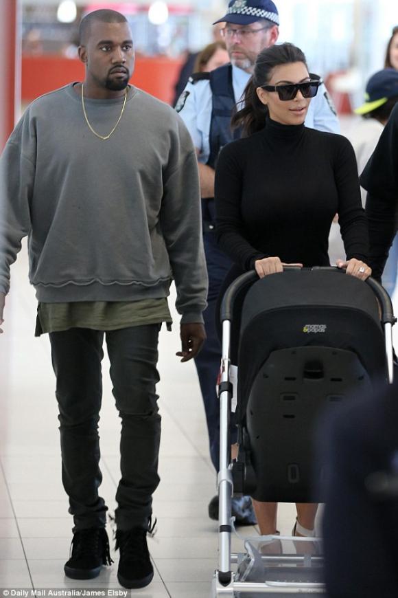 Kim Kardashian, Kim siêu vòng ba, Kanye West, North West