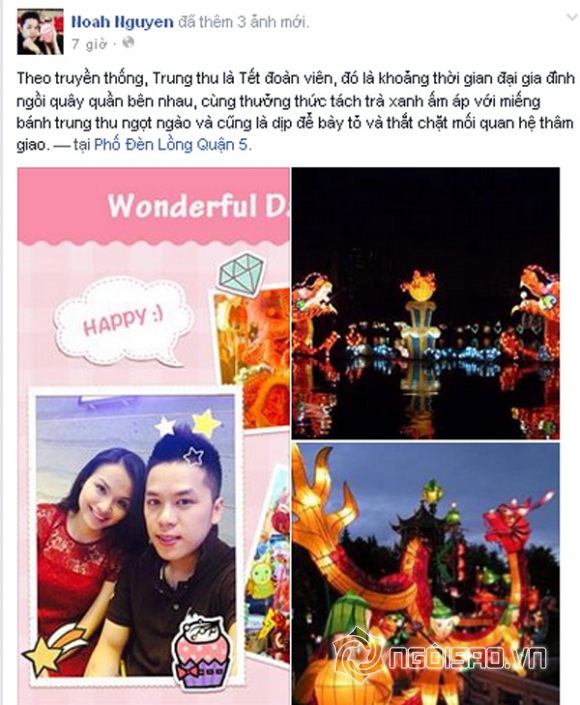 hoa hậu diễm hương,diễm hương và bạn trai,diễm hương mang thai,diễm hương đi chơi trung thu
