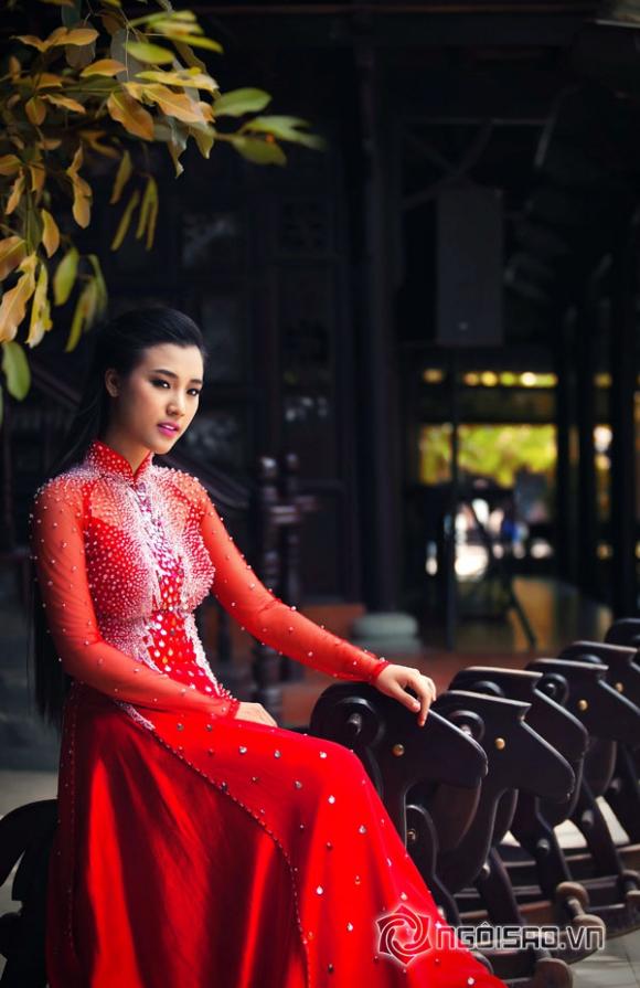 Hoàng Oanh, á hậu Phụ nữ Việt nam qua ảnh, áo dài