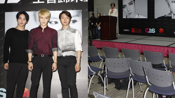 JYJ,JYJ họp báo tại Đài Loan,phóng viên bị coi thường,sao Hàn bị chỉ trích
