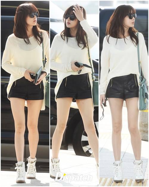 Kang So Ra, Kang So Ra chân thon, Kang So Ra sân bay, sao hàn, sao hàn sân bay, Kang So Ra 2014