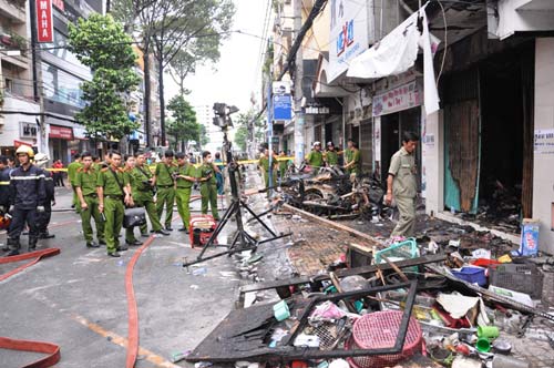 Hỏa hoạn, Cháy tiệm tóc ở Sài Gòn, 7 người chết trong đám cháy tiệm tóc