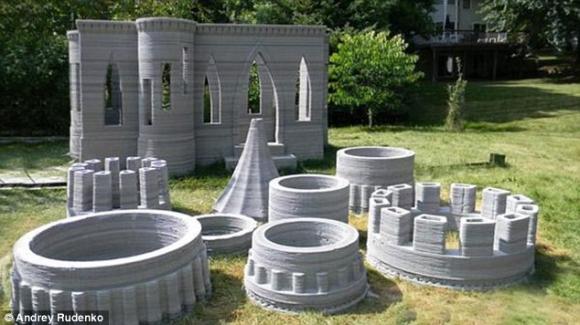 Lâu đài,lâu đài 3D,xây dựng cả một lâu đài bằng công nghệ in 3D