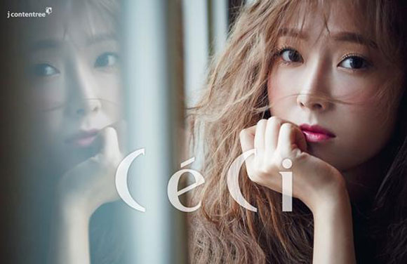 Jessica,sao Hàn,Jessica trên tạp chí CeCi,nụ cười duyên dáng của Jessica,Jessica khoe vẻ đẹp nữ tính ngọt ngào